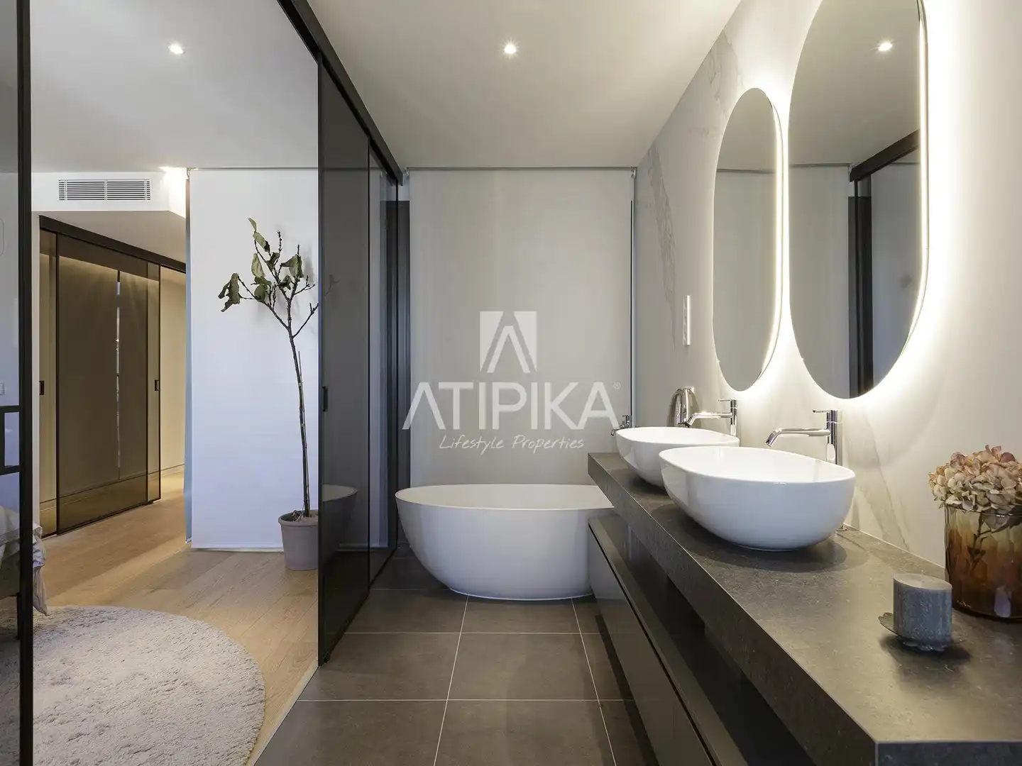 Badezimmer von Dachboden zum Verkauf in Barcelona mit Klimaanlage, Heizung und Terrasse