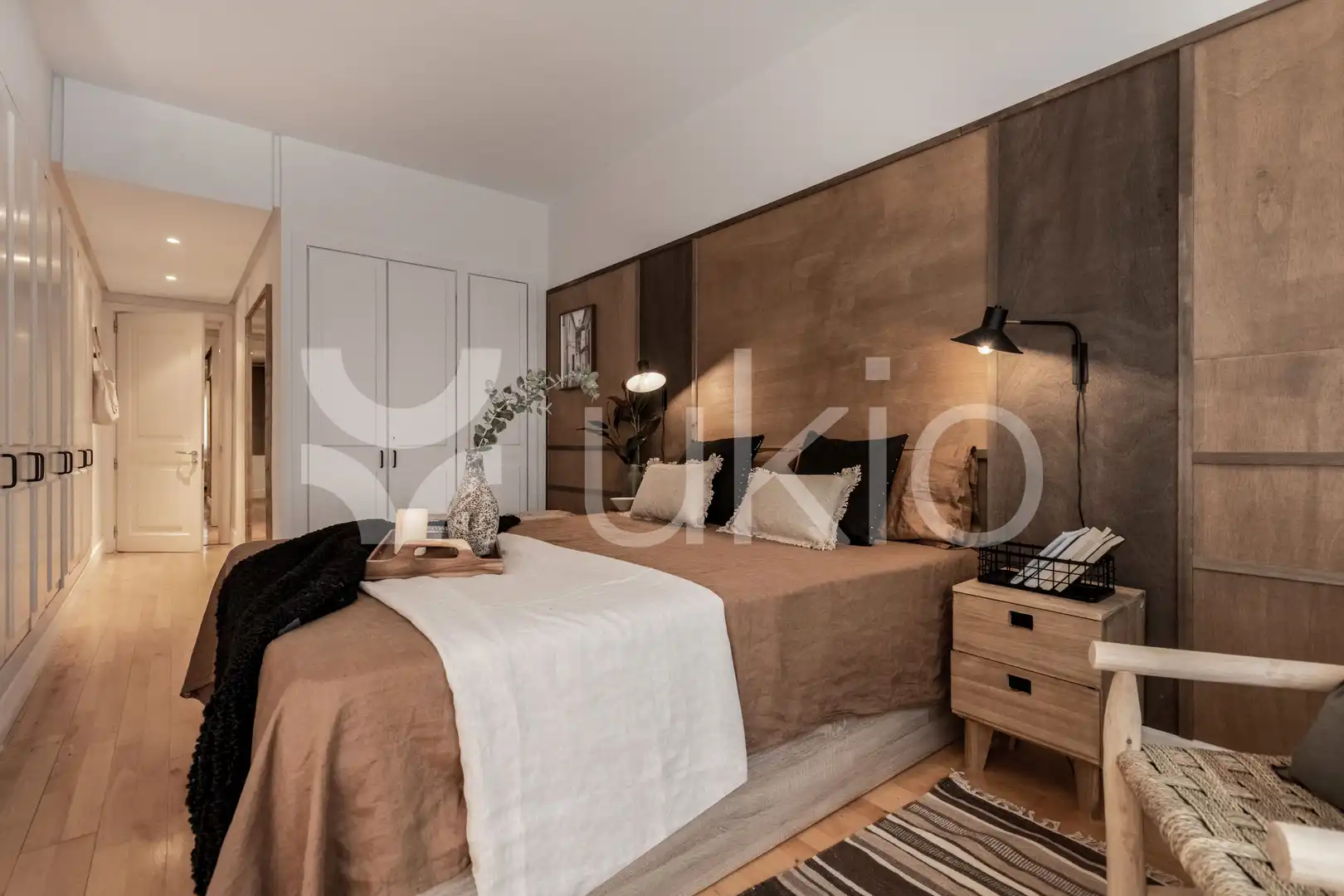 Habitación de Apartamento de alquiler en Madrid con Aire acondicionado, Calefacción y Terraza
