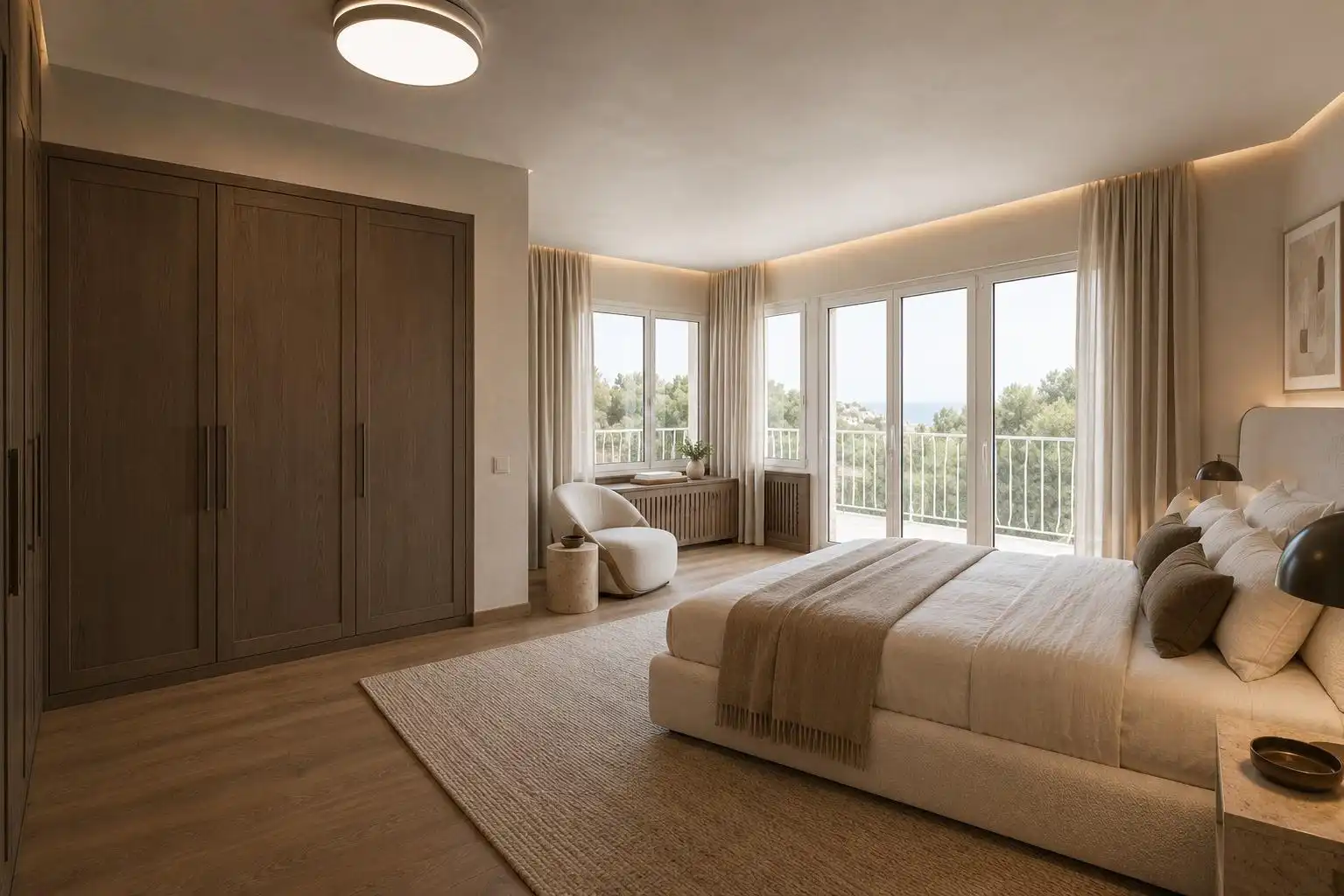Bedroom of Houses for sale in Sant Just Desvern  with Air Conditioner, Heating and Private garden