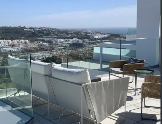 Terrasse von Maisonette zum Verkauf in Mijas mit Klimaanlage, Terrasse und Möbliert