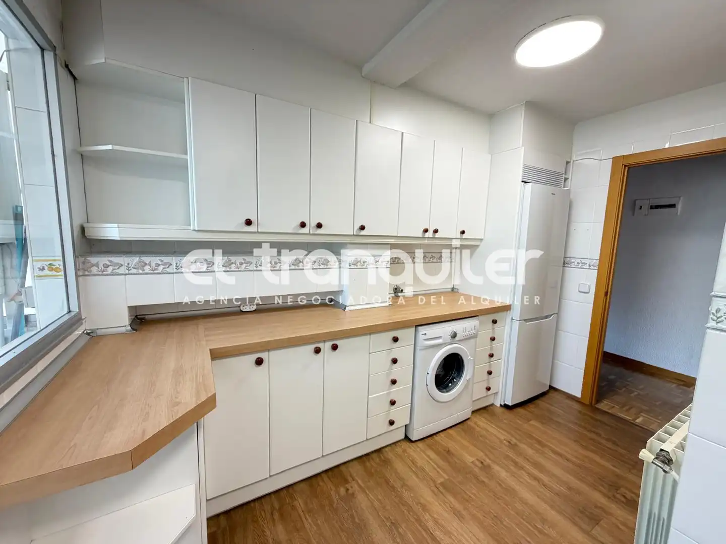 Cocina de Piso de alquiler en San Martín de la Vega con Parquet, Terraza y Piscina