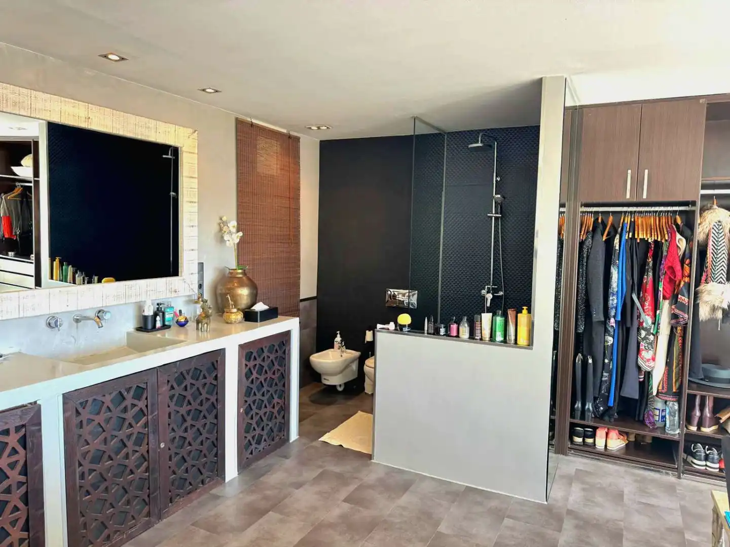 Bathroom of Duplexes for rent in Santa Eulària des Riu  with Air Conditioner, Heating and Terrace