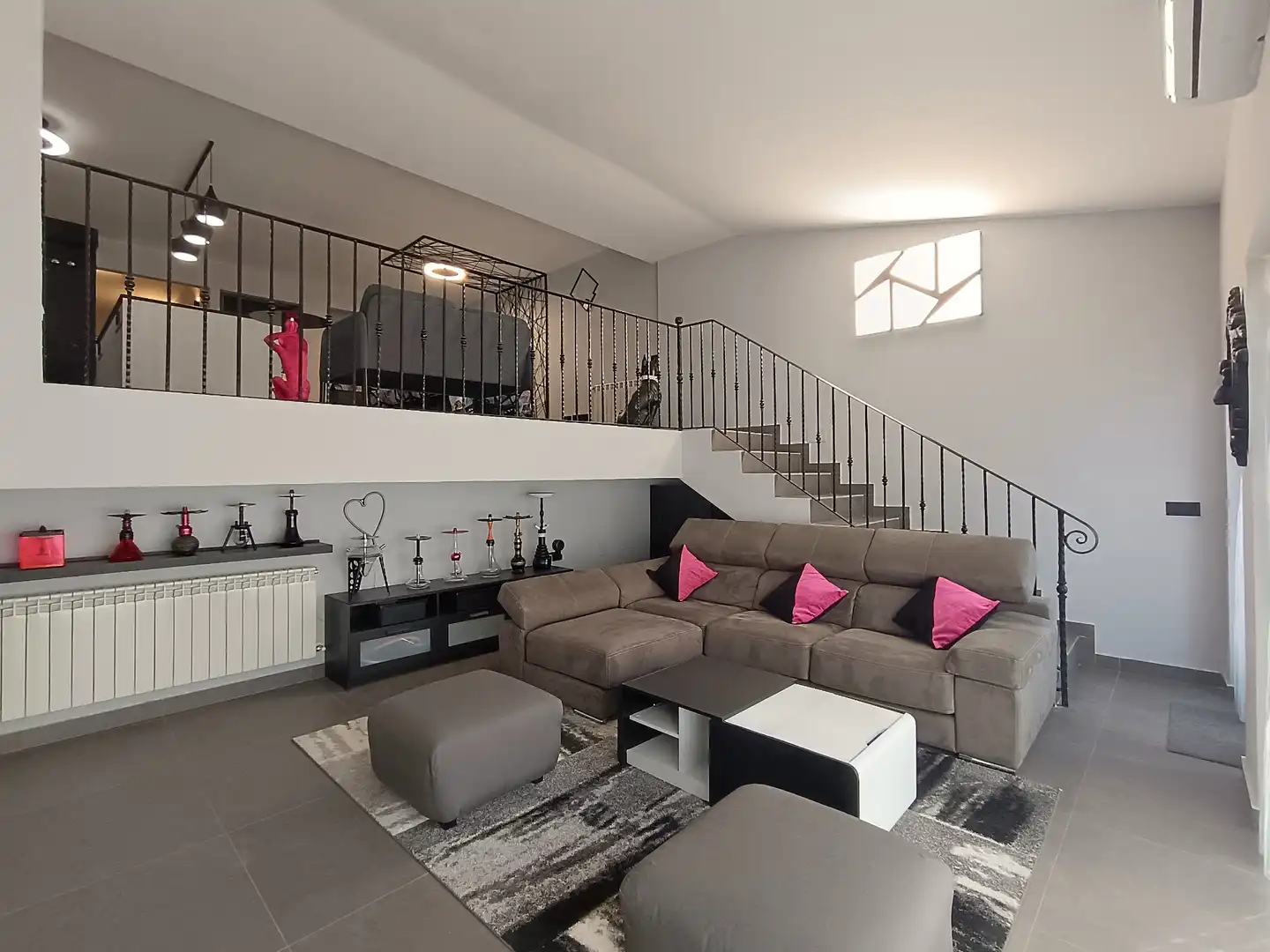Sala de estar de Piso en venta en Brunete con Aire acondicionado, Calefacción y Jardín privado