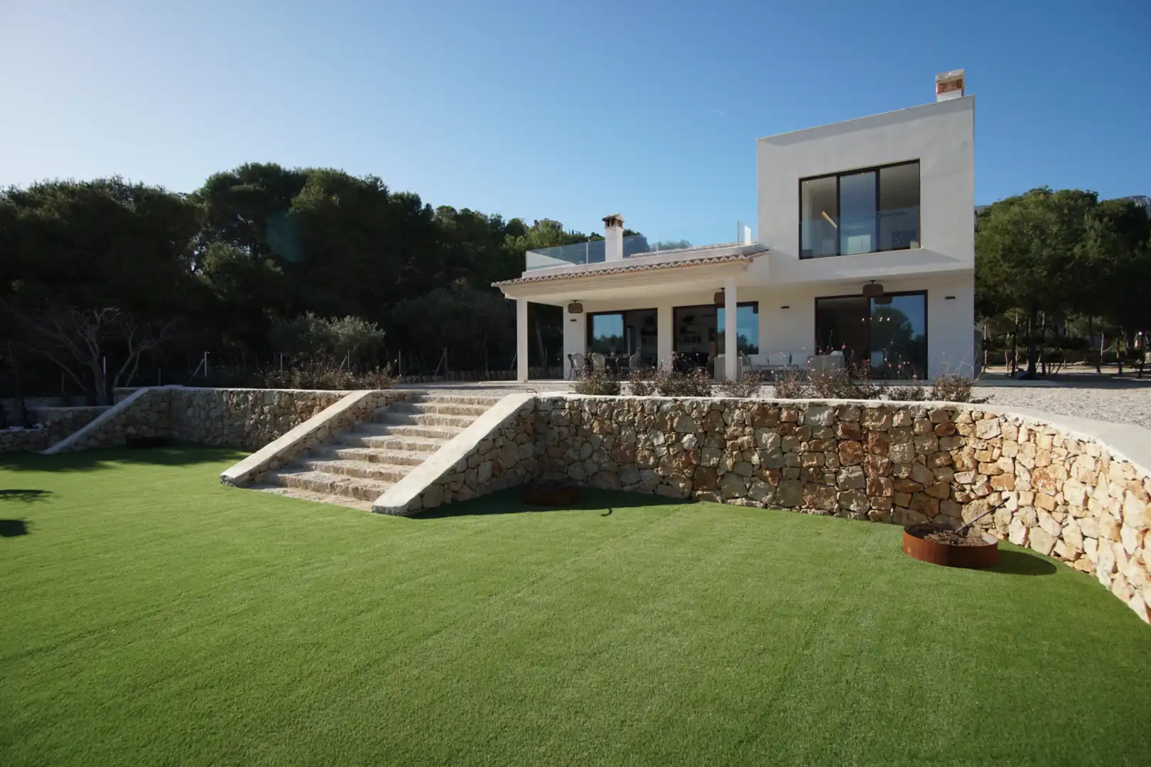 Terrasse von Haus oder Chalet zur Miete in Dénia mit Klimaanlage, Heizung und Privatgarten