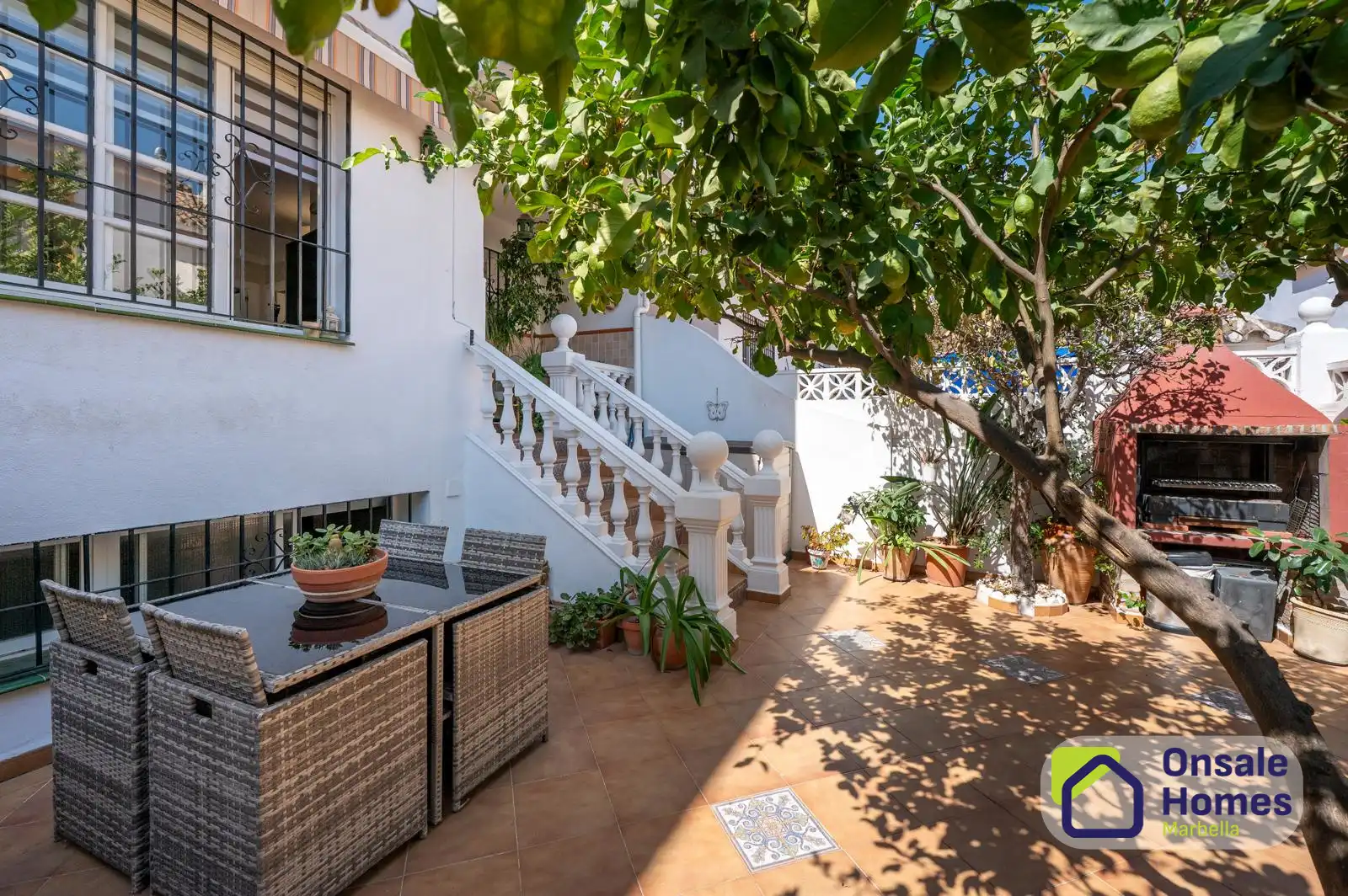 Terrassa de Casa adosada en venda en Marbella Centro