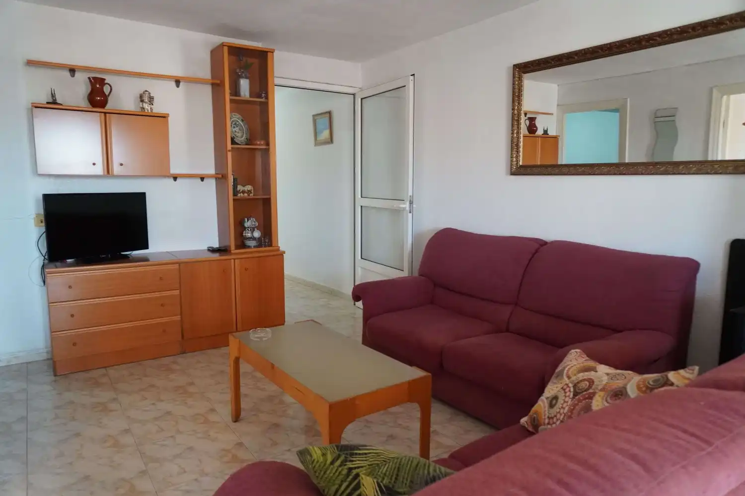 Sala de estar de Apartamento en venta en Mazarrón con Terraza, Amueblado y Horno