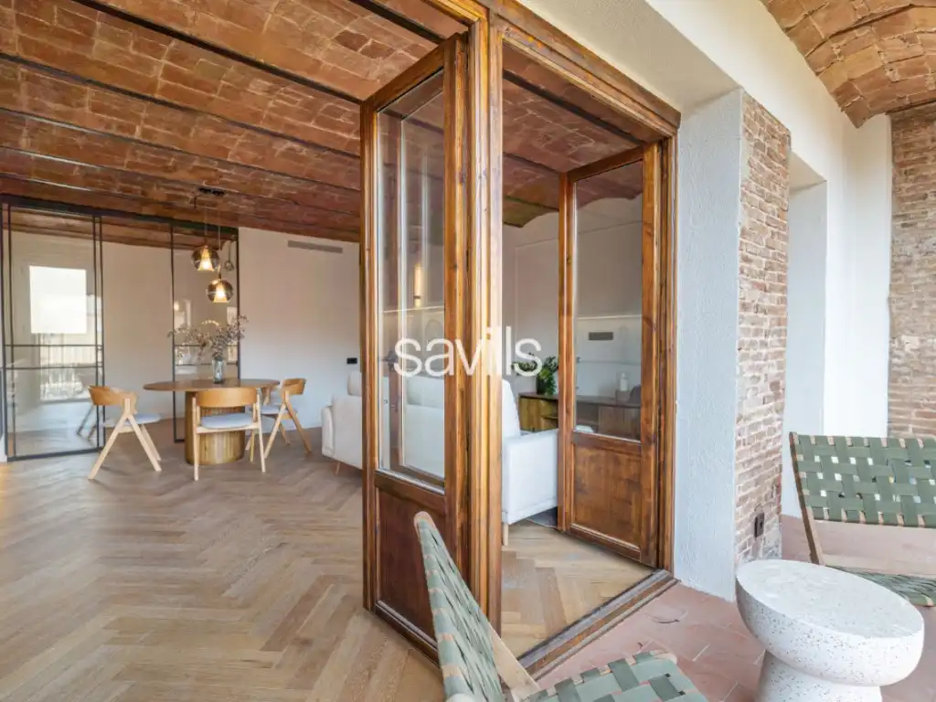Sala de estar de Apartamento en venta en Barcelona con Aire acondicionado y Terraza