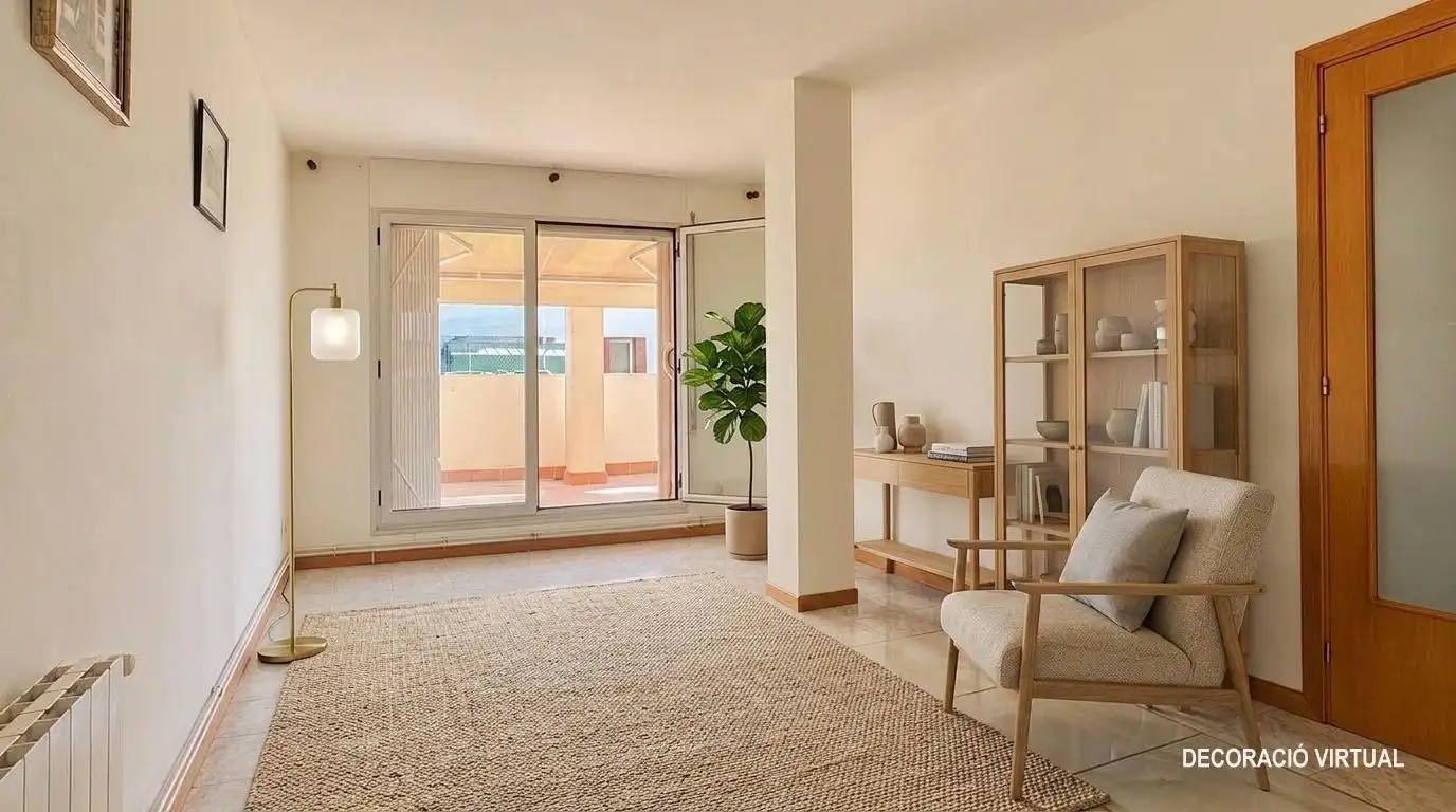 Sala de estar de Ático en venta en Amposta con Terraza