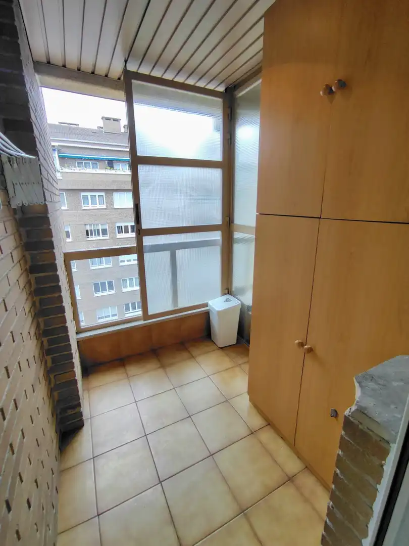 Balcony of Flat for rent in  Pamplona / Iruña  with Heating and Storage room