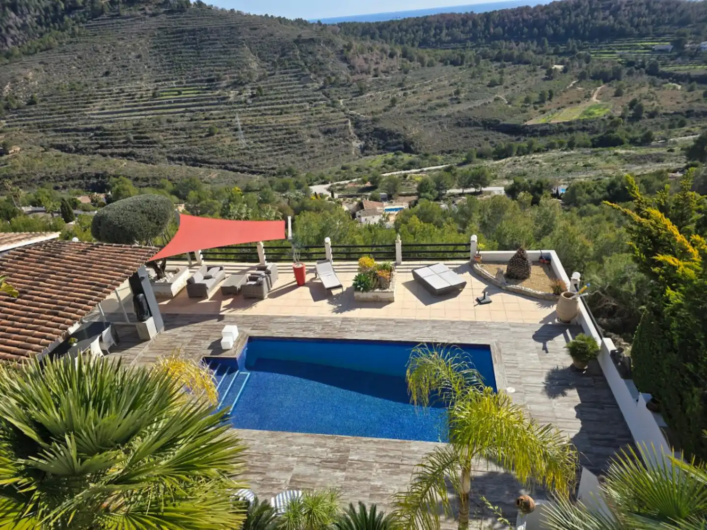 Terraza de Casa o chalet en venta en Calpe / Calp con Aire acondicionado, Calefacción y Jardín privado