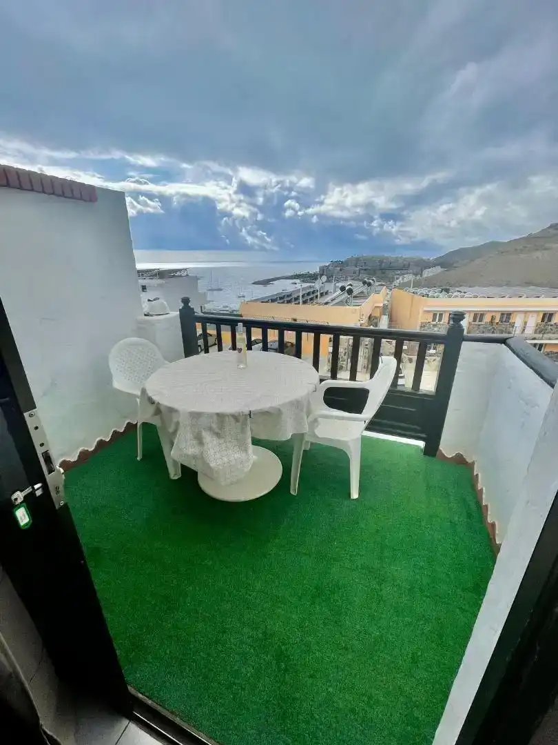 Balcony of Study for sale in Mogán  with Swimming Pool, Furnished and Washing machine