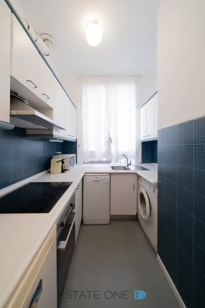 Kitchen of Office for rent in Madrid  with Air Conditioner, Heating and Balcony