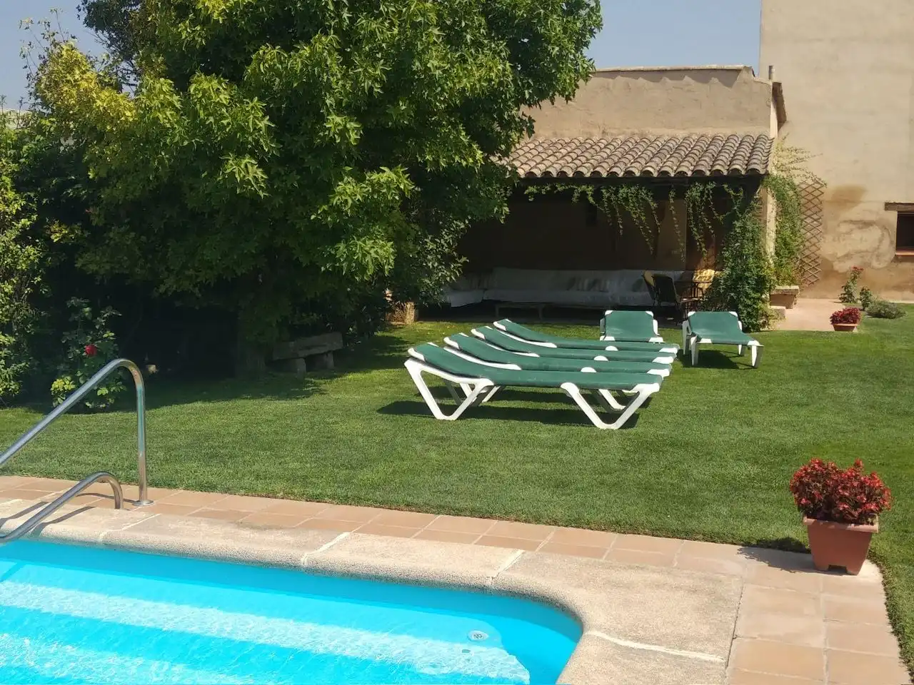 Jardí de Casa o xalet en venda en Vilanova de Bellpuig amb Calefacció, Jardí privat i Piscina