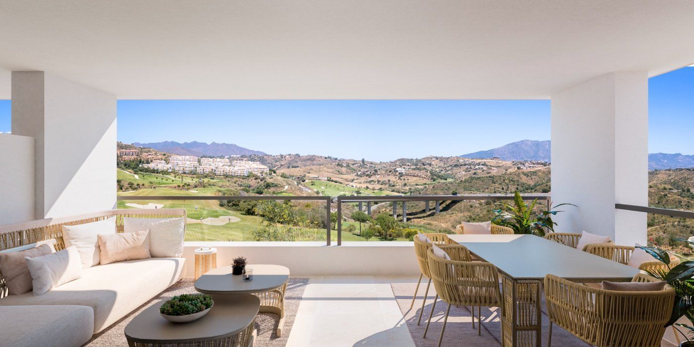 Terrace of Apartment for sale in Mijas  with Air Conditioner, Heating and Private garden