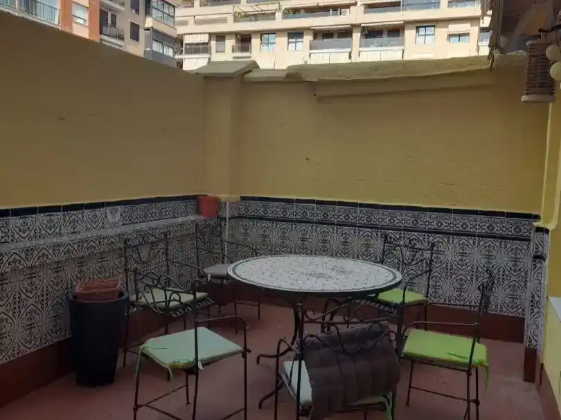Terrace of Flat for rent in  Valencia Capital  with Air Conditioner