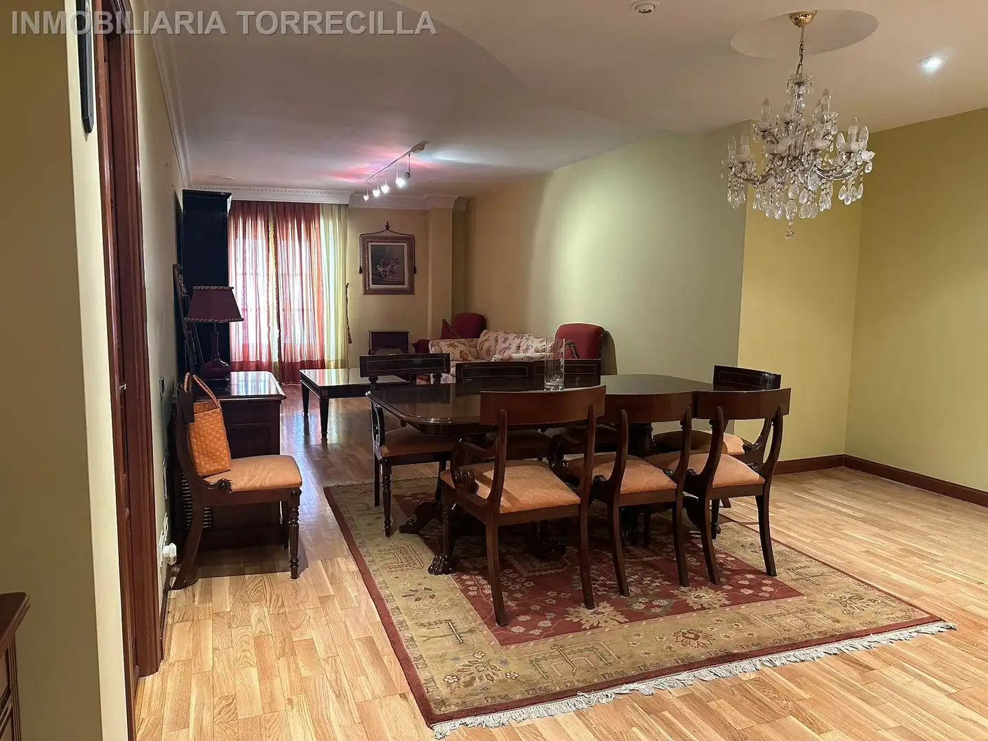 Esszimmer von Wohnung zur Miete in Valladolid mit Parkett, Möbliert und Balkon