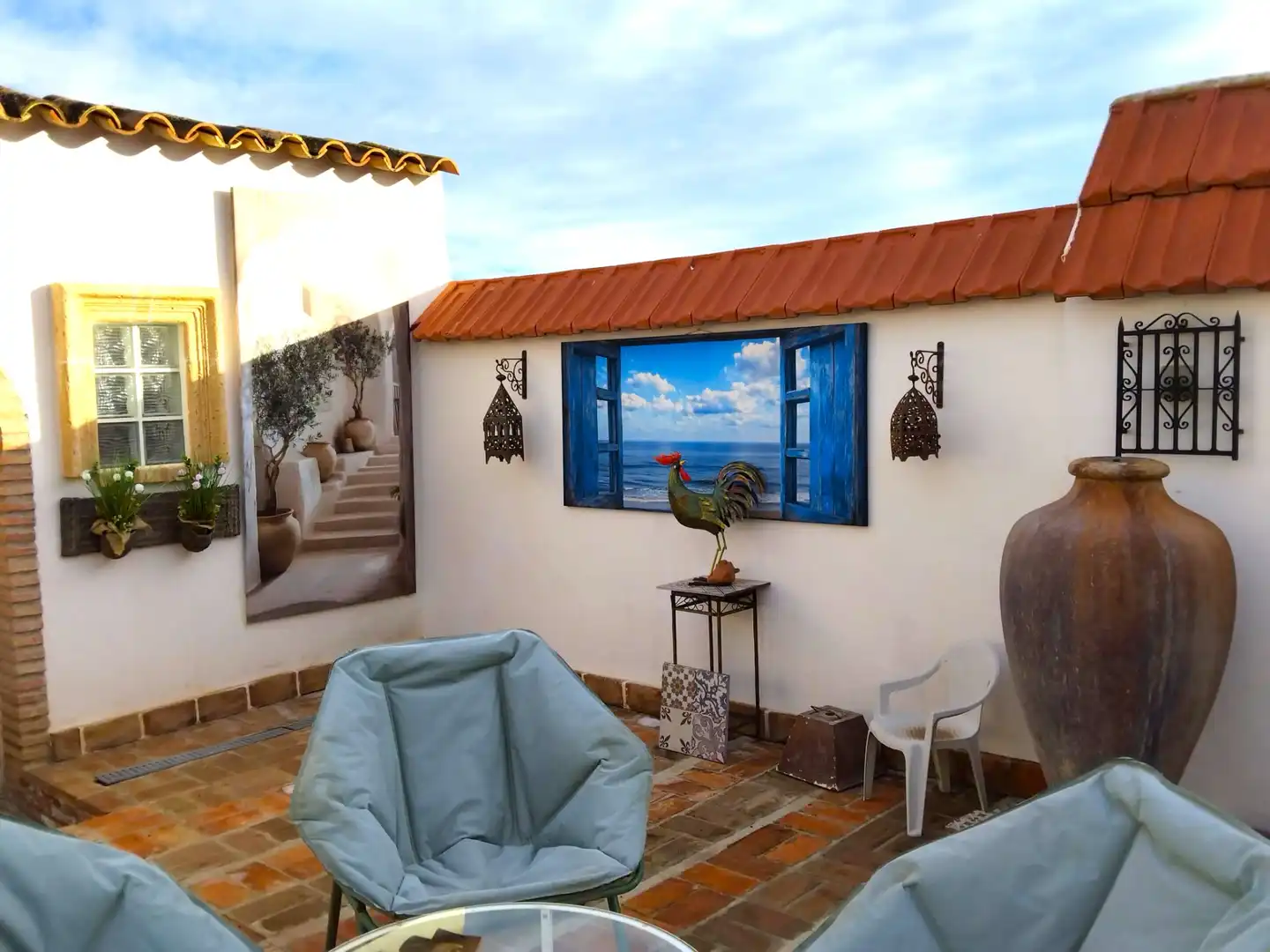 Terraza de Casa o chalet en venta en Daya Nueva con Aire acondicionado, Jardín privado y Piscina