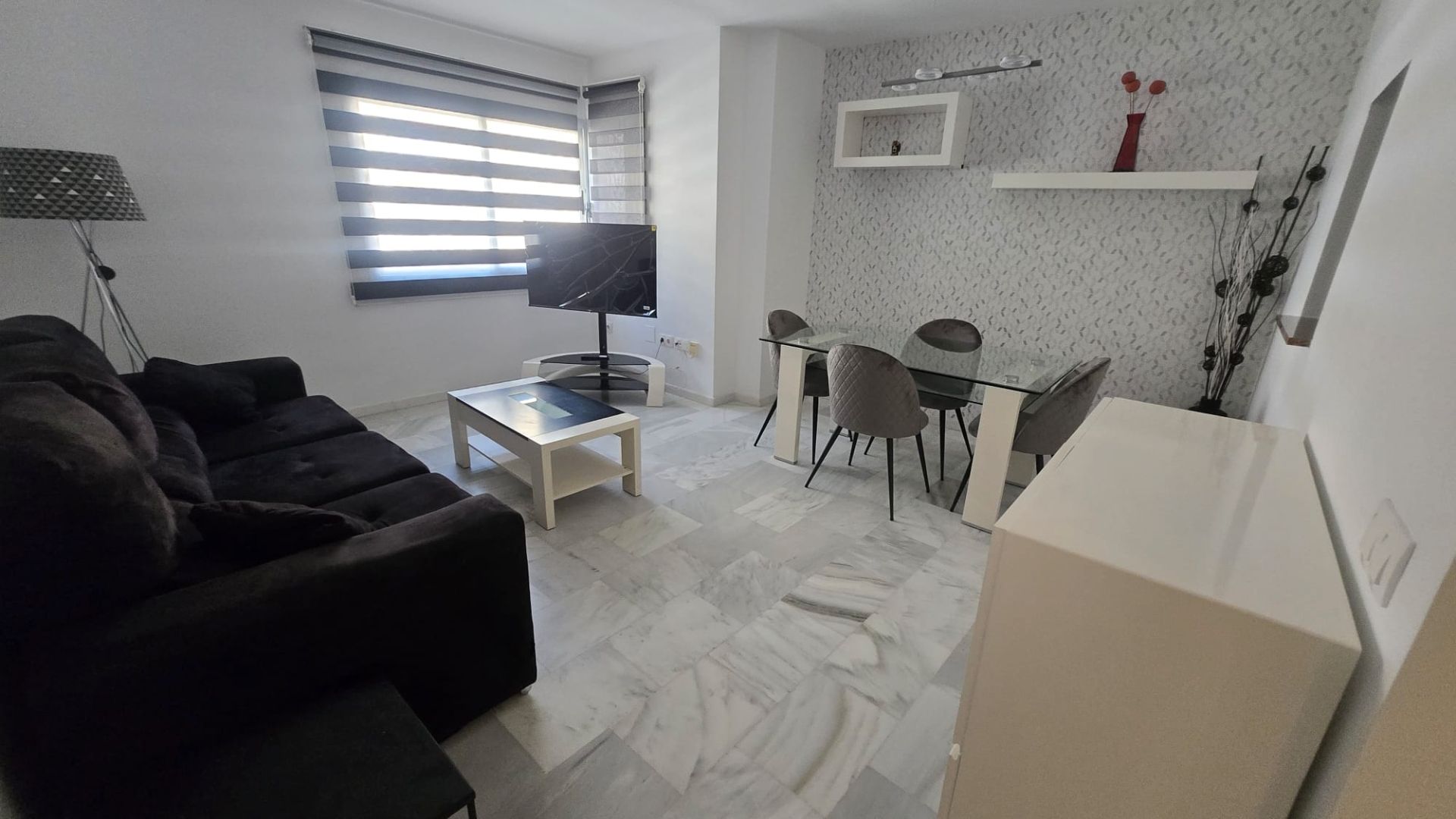 Living room of Flat to rent in Málaga Capital  with Air Conditioner, Heating and Furnished