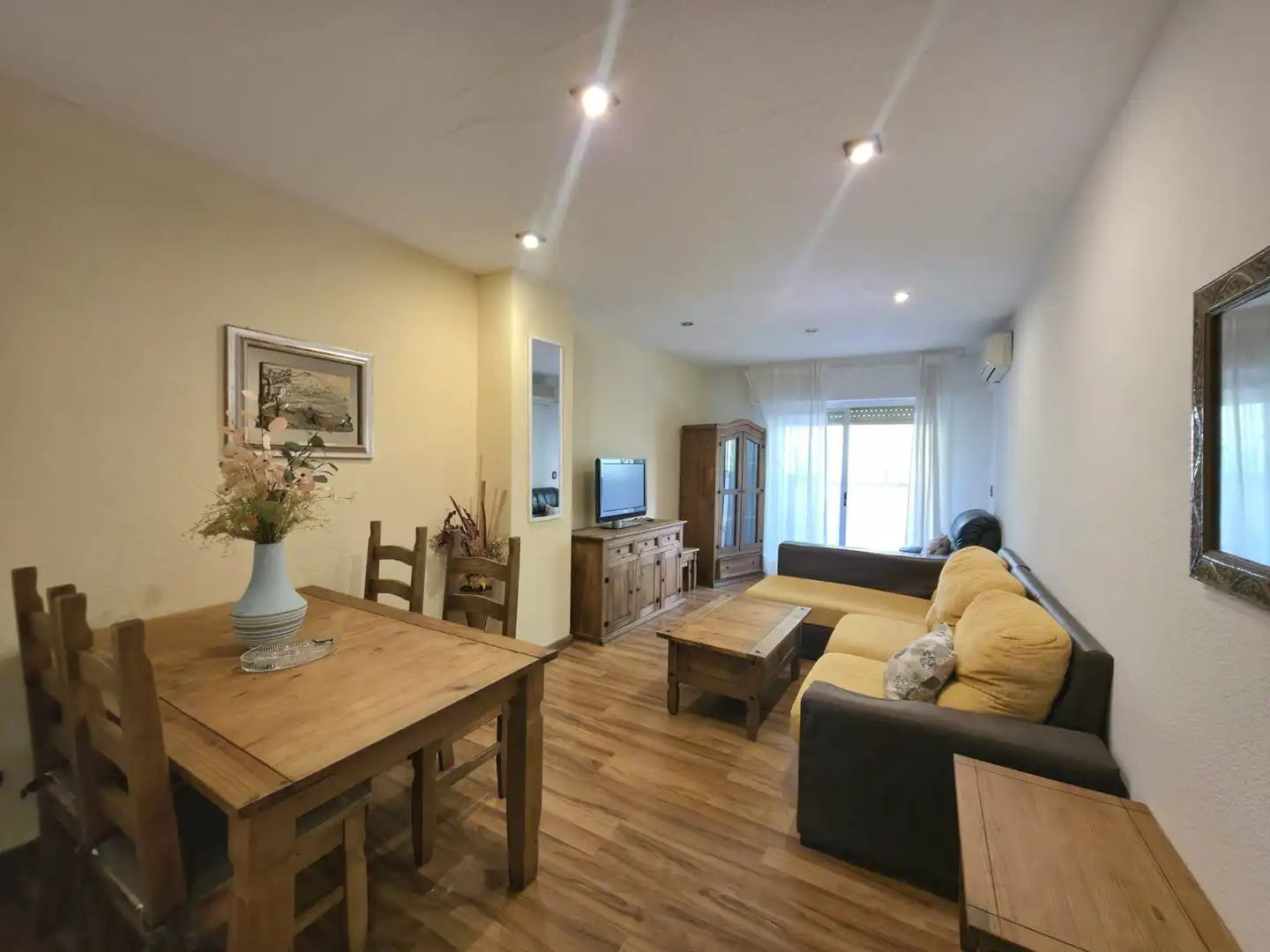 Living room of Flat for sale in Alicante / Alacant  with Air Conditioner, Furnished and Oven