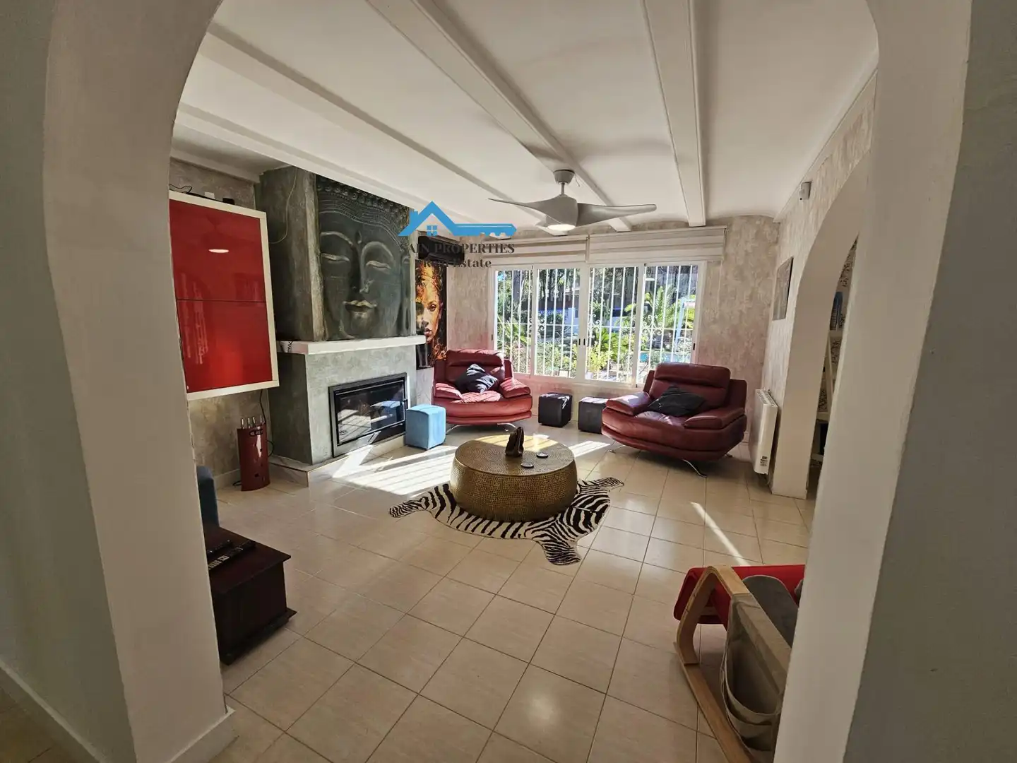 Sala de estar de Casa o chalet en venta en Altea con Aire acondicionado, Calefacción y Jardín privado