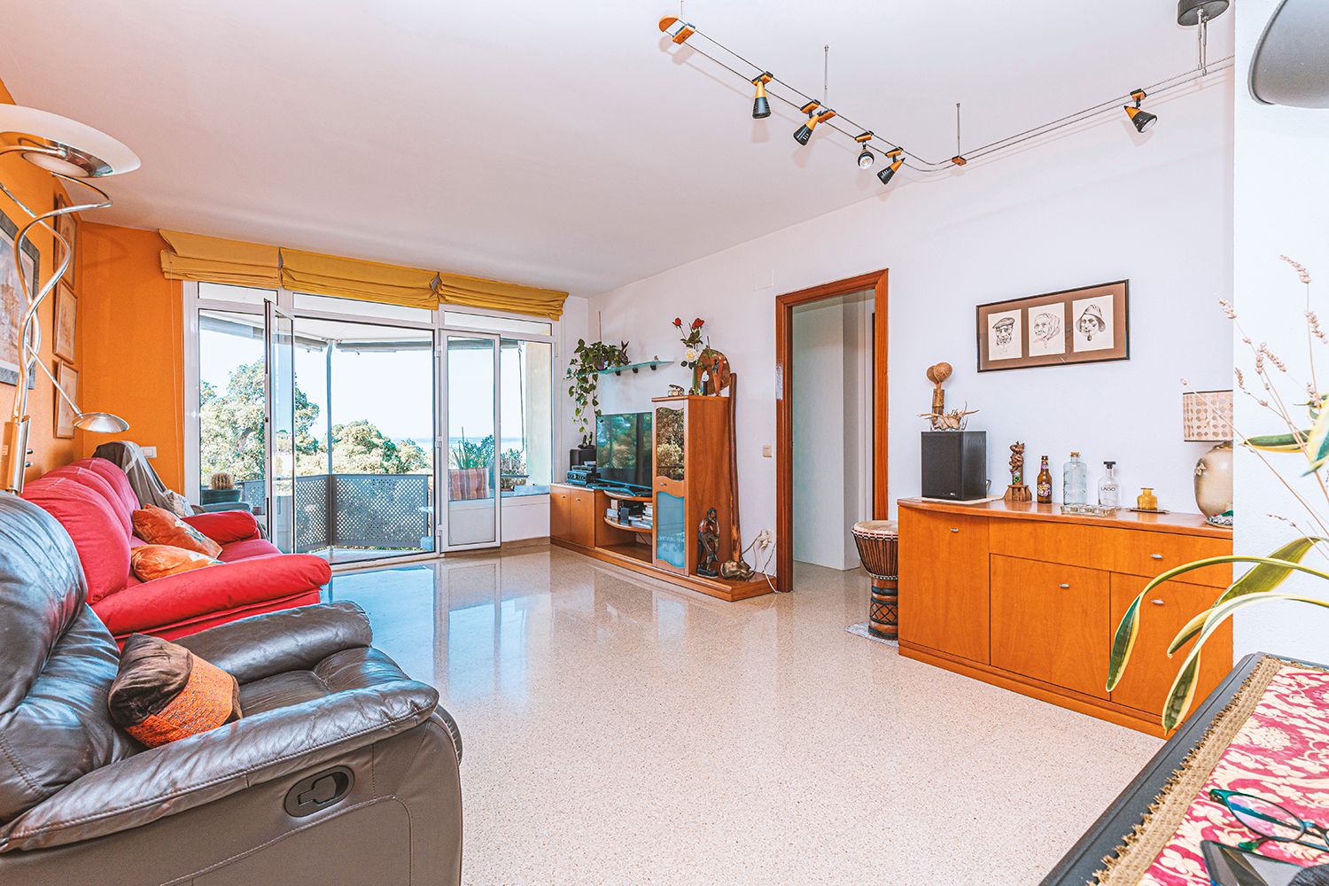 Sala d'estar de Pis en venda en Sant Pol de Mar amb Calefacció, Terrassa i Balcó