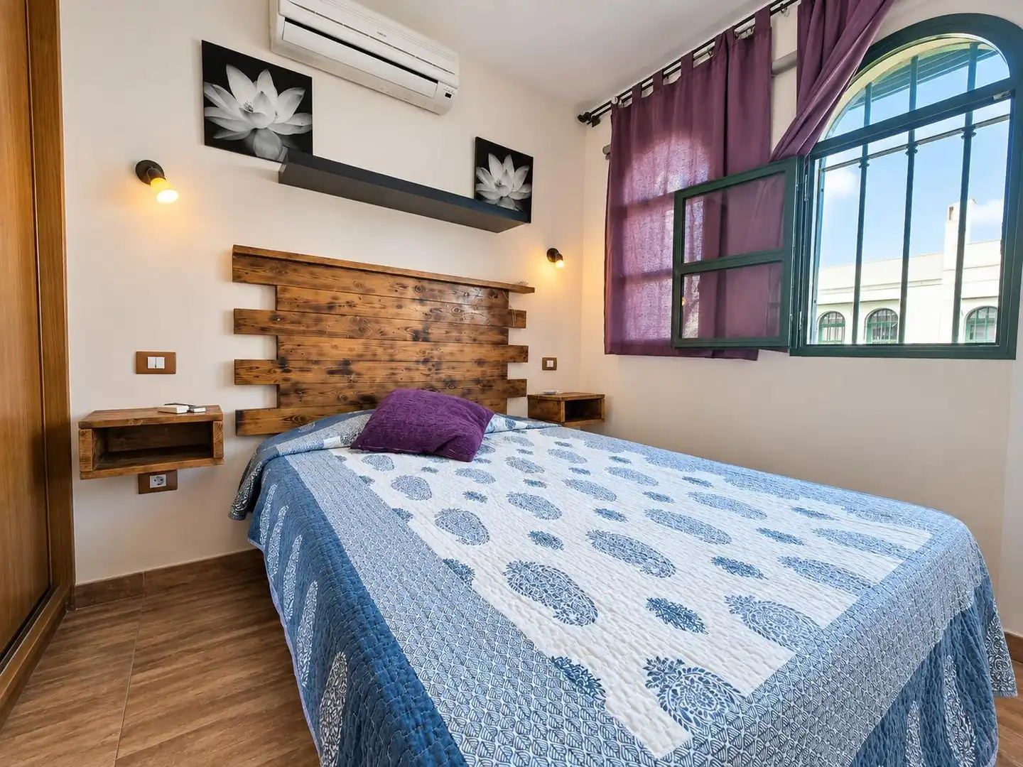 Dormitori de Dúplex de lloguer en San Bartolomé de Tirajana amb Aire condicionat, Terrassa i Moblat