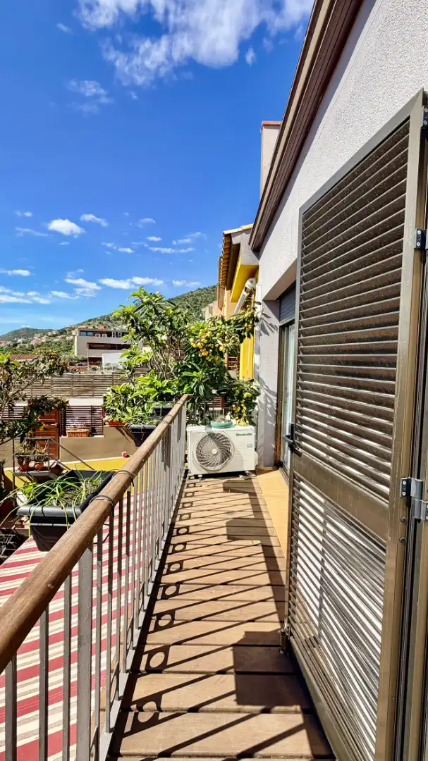 Terraza de Casa adosada en venta en Palau-saverdera con Aire acondicionado, Calefacción y Jardín privado
