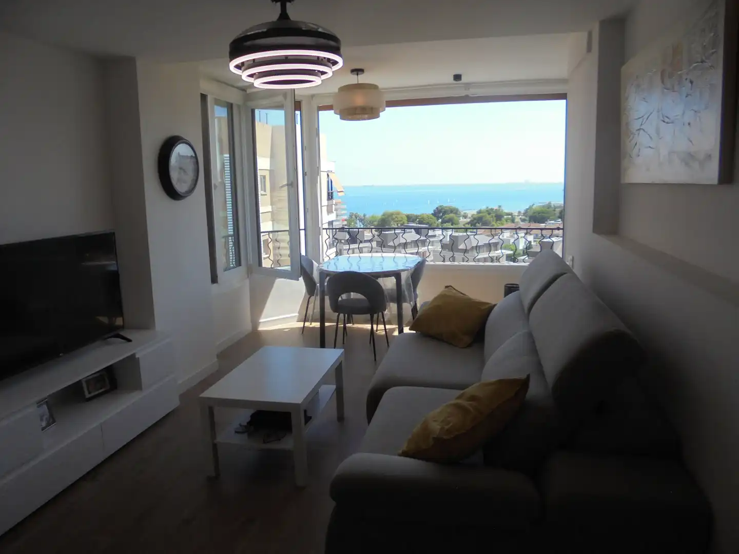Sala de estar de Apartamento en venta en Benicasim / Benicàssim con Aire acondicionado, Terraza y Amueblado