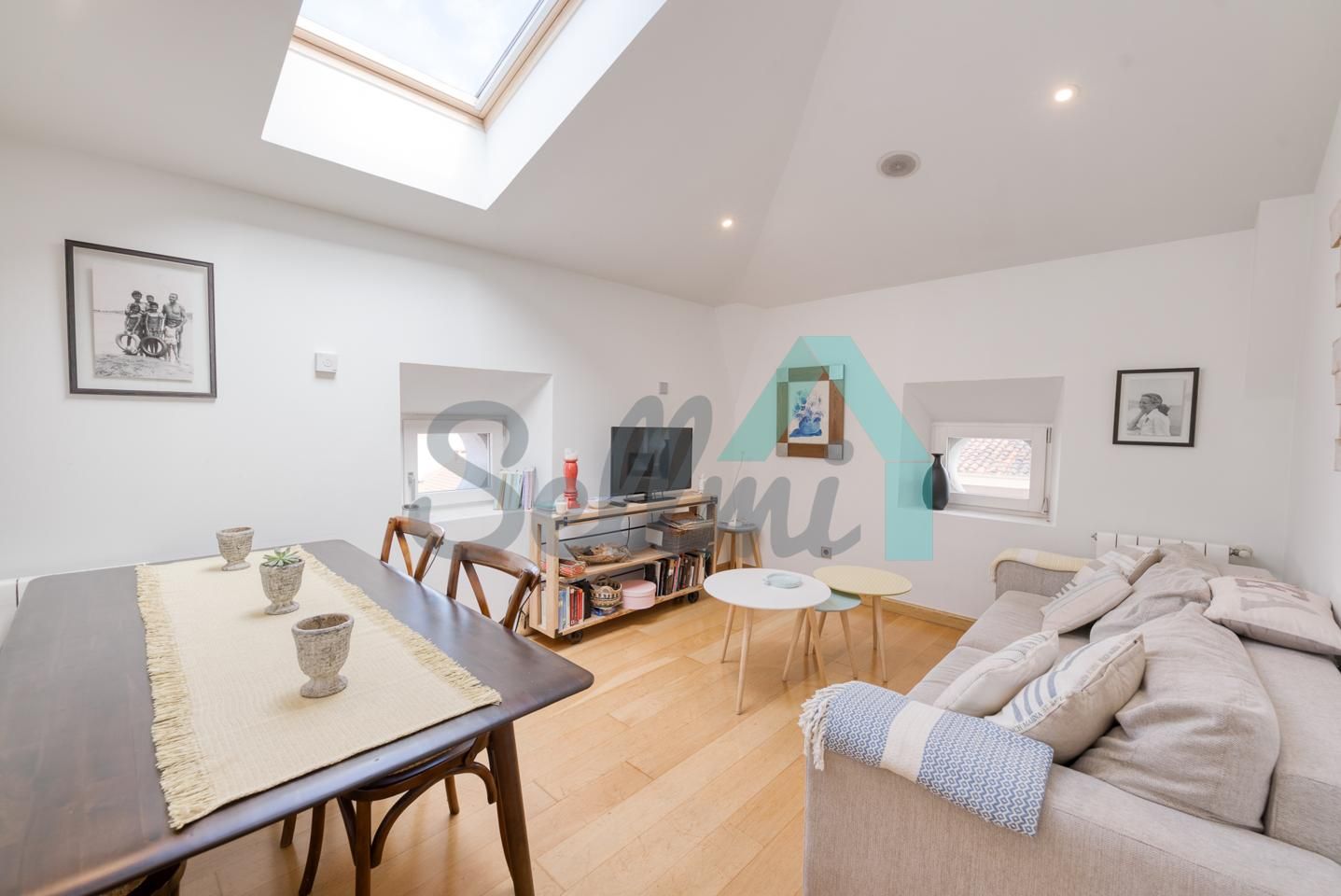 Living room of Flat to rent in Gijón   with Heating and Furnished