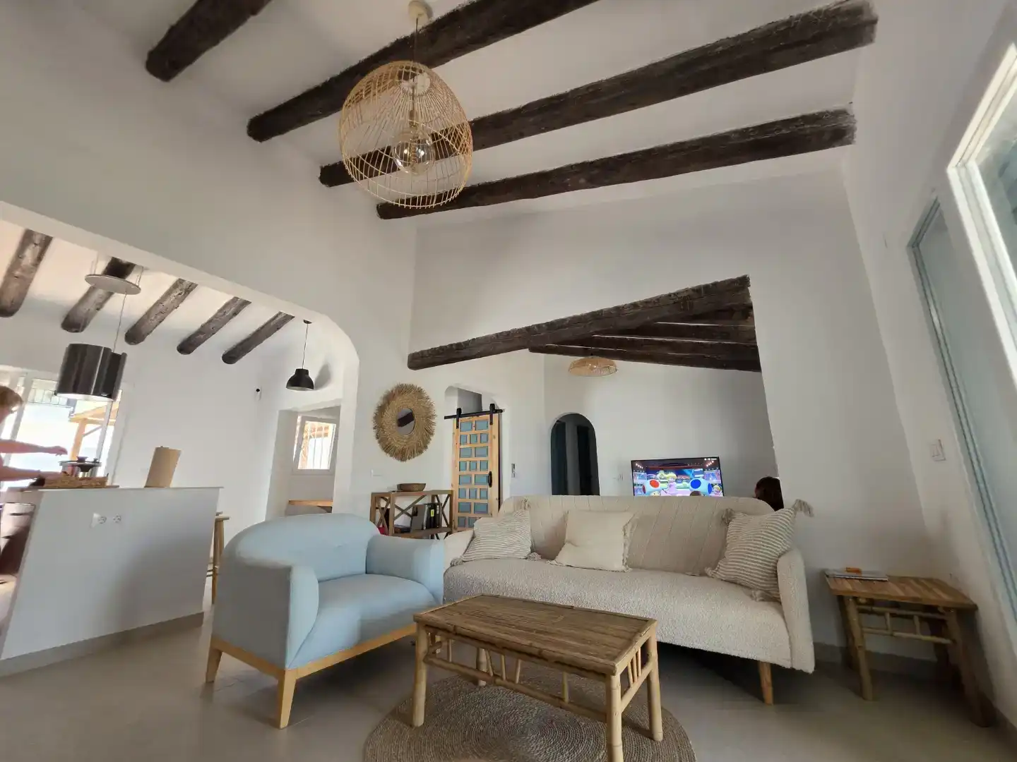 Sala d'estar de Casa o xalet de lloguer en Dénia amb Aire condicionat, Jardí privat i Traster