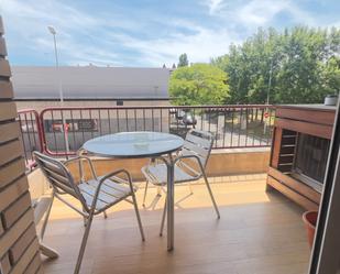 Terrace of Flat for sale in Girona Capital  with Air Conditioner, Heating and Parquet flooring