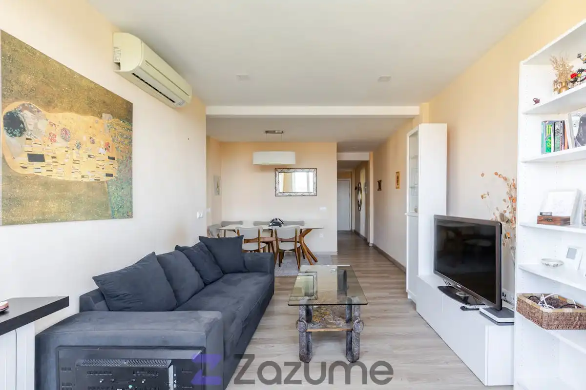 Living room of Flat for rent in Madrid  with Air Conditioner, Heating and Furnished
