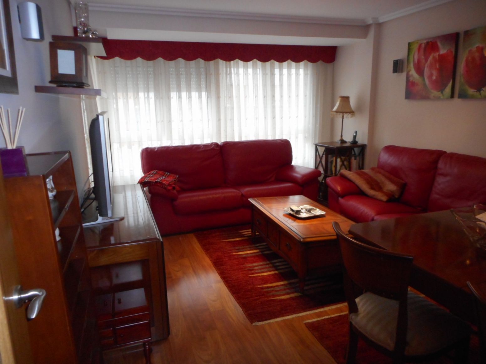 Living room of Flat to rent in Gijón   with Heating and Parquet flooring