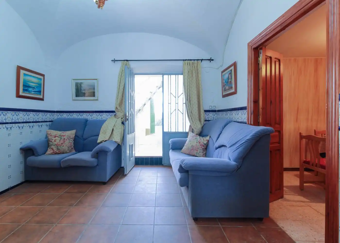Sala de estar de Finca rústica en venta en Salvatierra de los Barros con Jardín privado, Terraza y Trastero