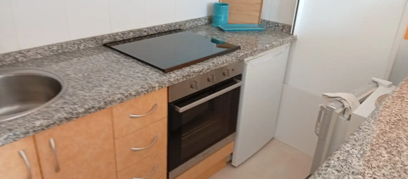 Cocina de Apartamento en venta en Calpe / Calp con Aire acondicionado, Calefacción y Jardín privado