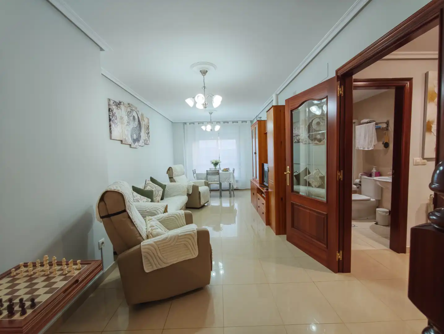 Sala de estar de Piso en venta en Narón con Calefacción, Parquet y Trastero