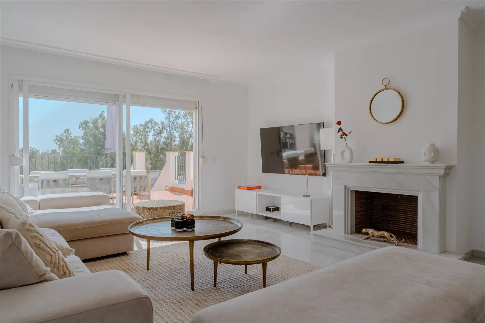 Sala d'estar de Apartament en venda en Estepona