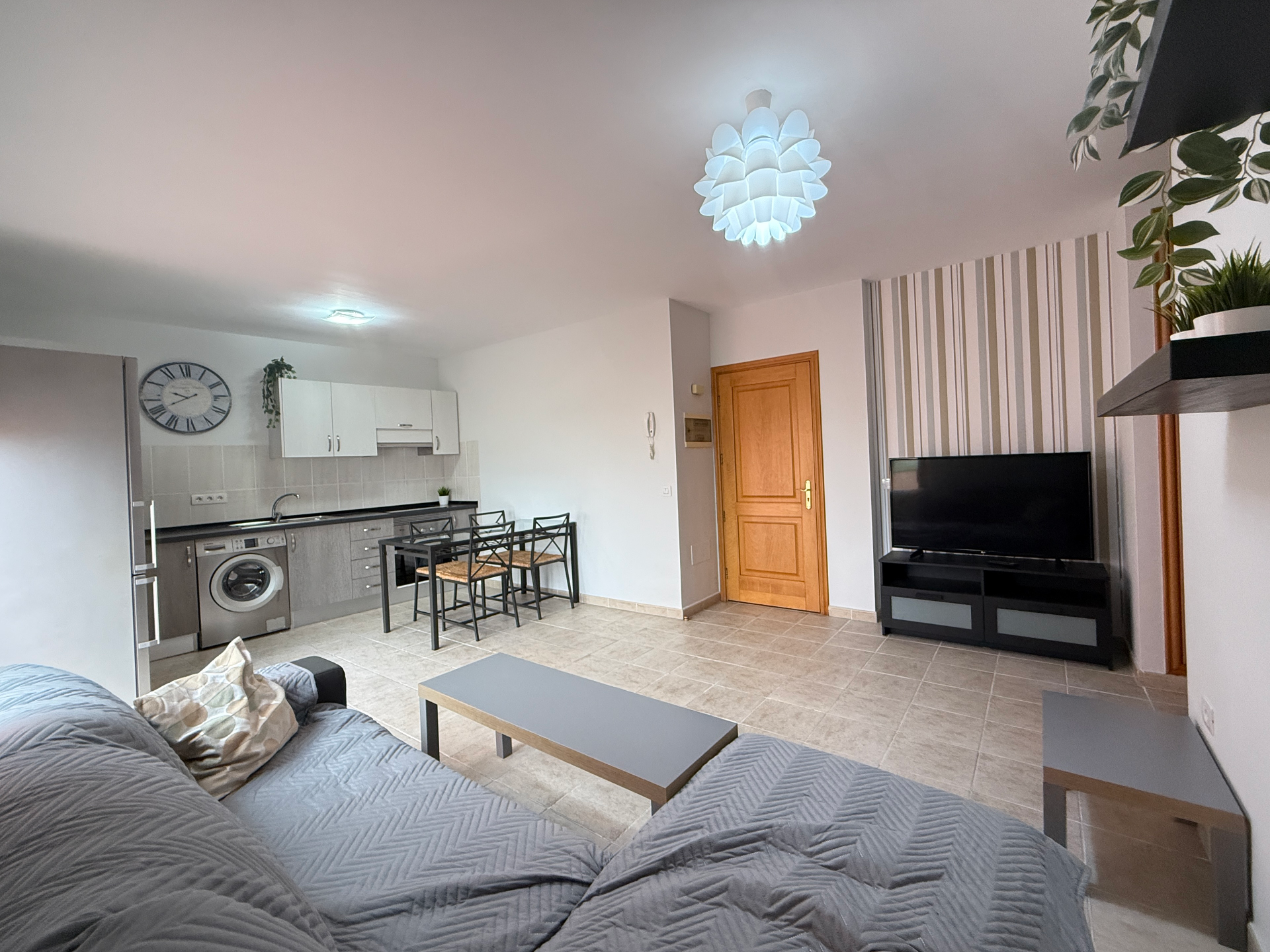 Sala d'estar de Àtic de lloguer en Tacoronte amb Moblat