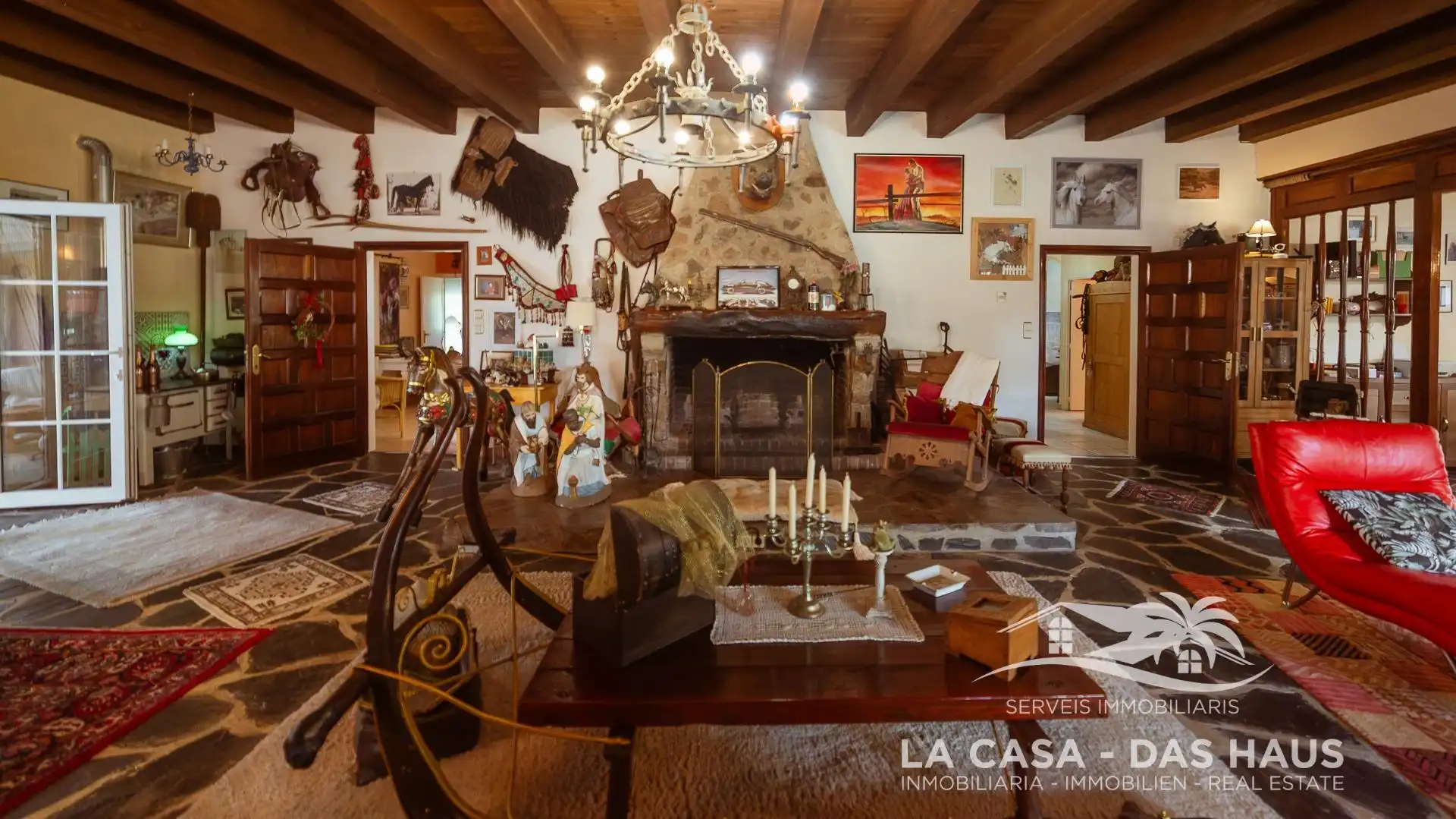 Sala de estar de Finca rústica en venta en Maçanet de la Selva