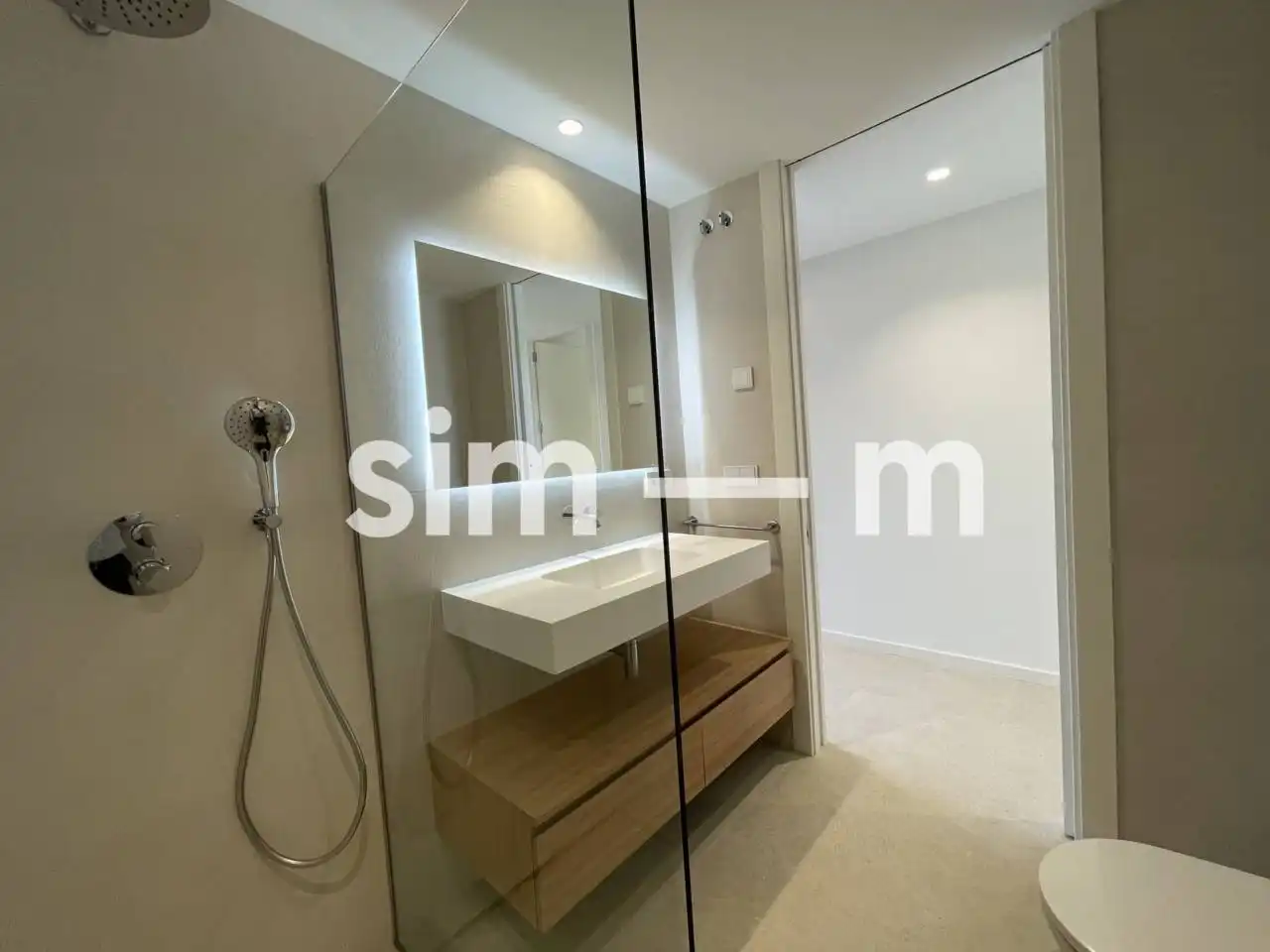 Badezimmer von Wohnung zur Miete in Vic mit Klimaanlage, Heizung und Terrasse