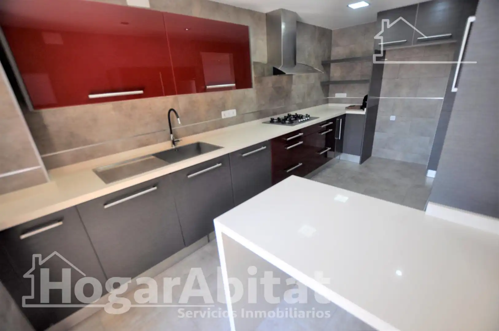 Cocina de Ático en venta en El Puig de Santa Maria con Aire acondicionado, Calefacción y Parquet