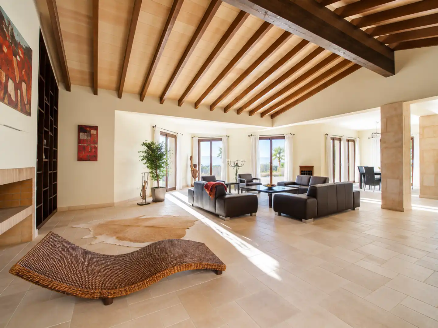 Living room of Houses for rent in Alaró  with Air Conditioner, Heating and Storage room