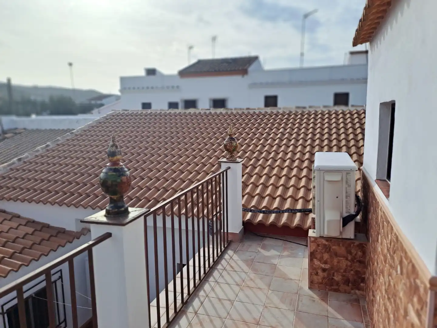 Terrassa de Casa adosada en venda en La Puebla de los Infantes amb Aire condicionat i Terrassa