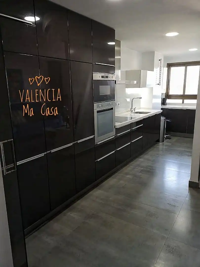 Kitchen of Flat for rent in Valencia  with Air Conditioner, Heating and Furnished