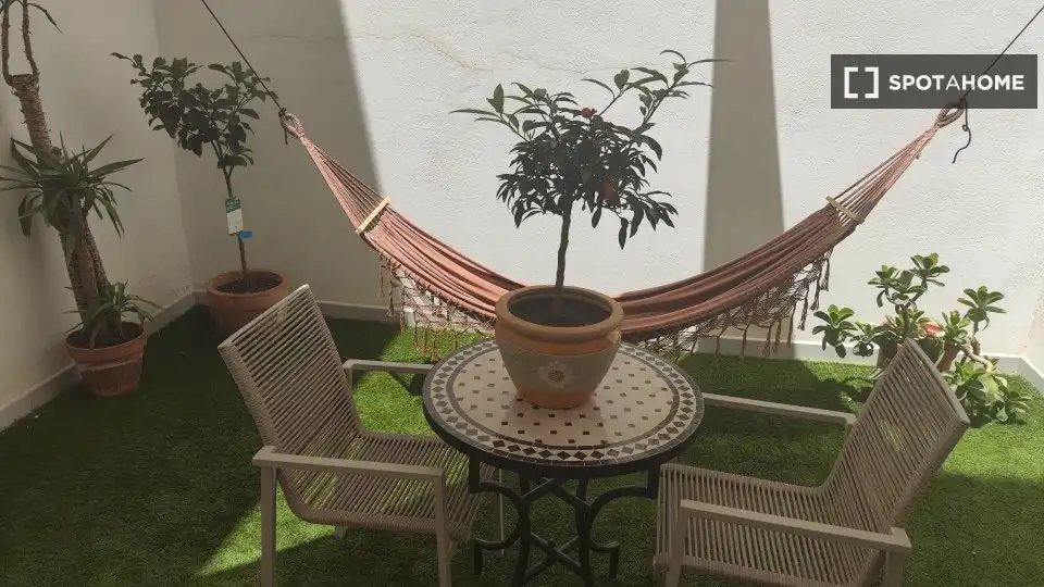 Terraza de Apartamento para compartir en Málaga con Aire acondicionado, Terraza y Amueblado