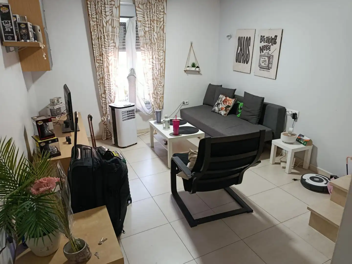 Wohnzimmer von Wohnung zur Miete in Centro