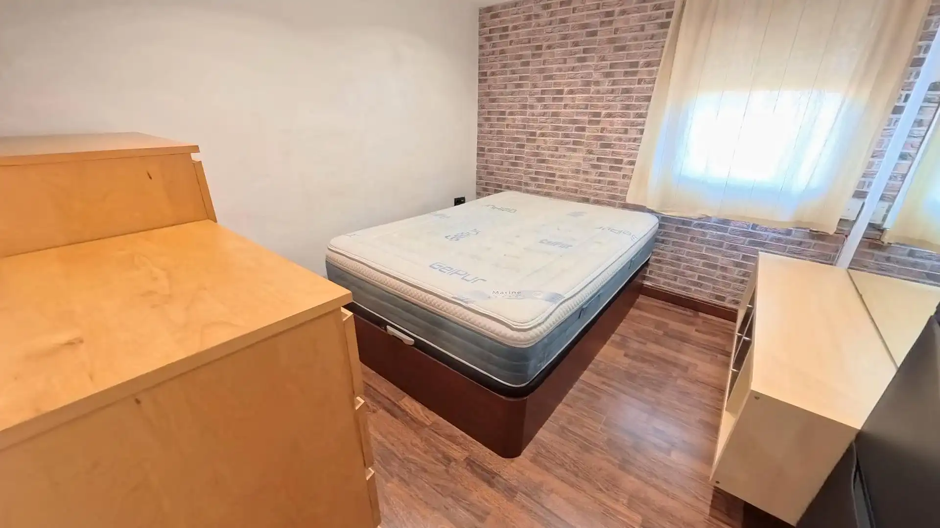 Schlafzimmer von Wohnung zum Verkauf in Barcelona mit Klimaanlage, Parkett und Möbliert