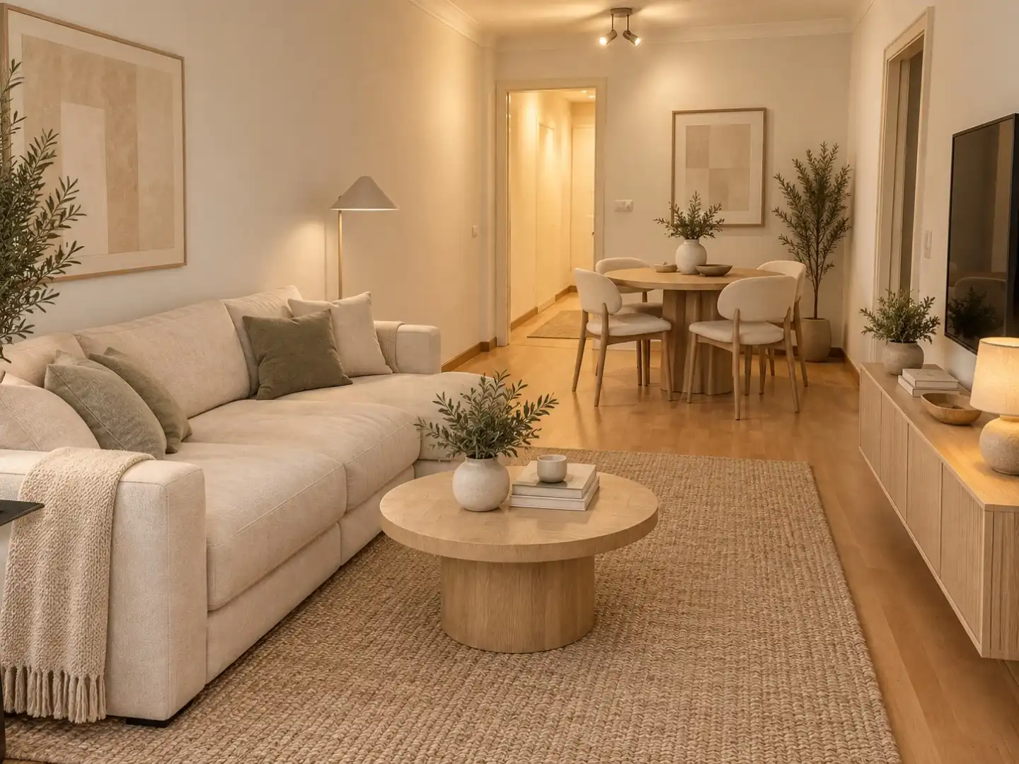 Sala de estar de Piso en venta en  Barcelona Capital con Aire acondicionado y Balcón