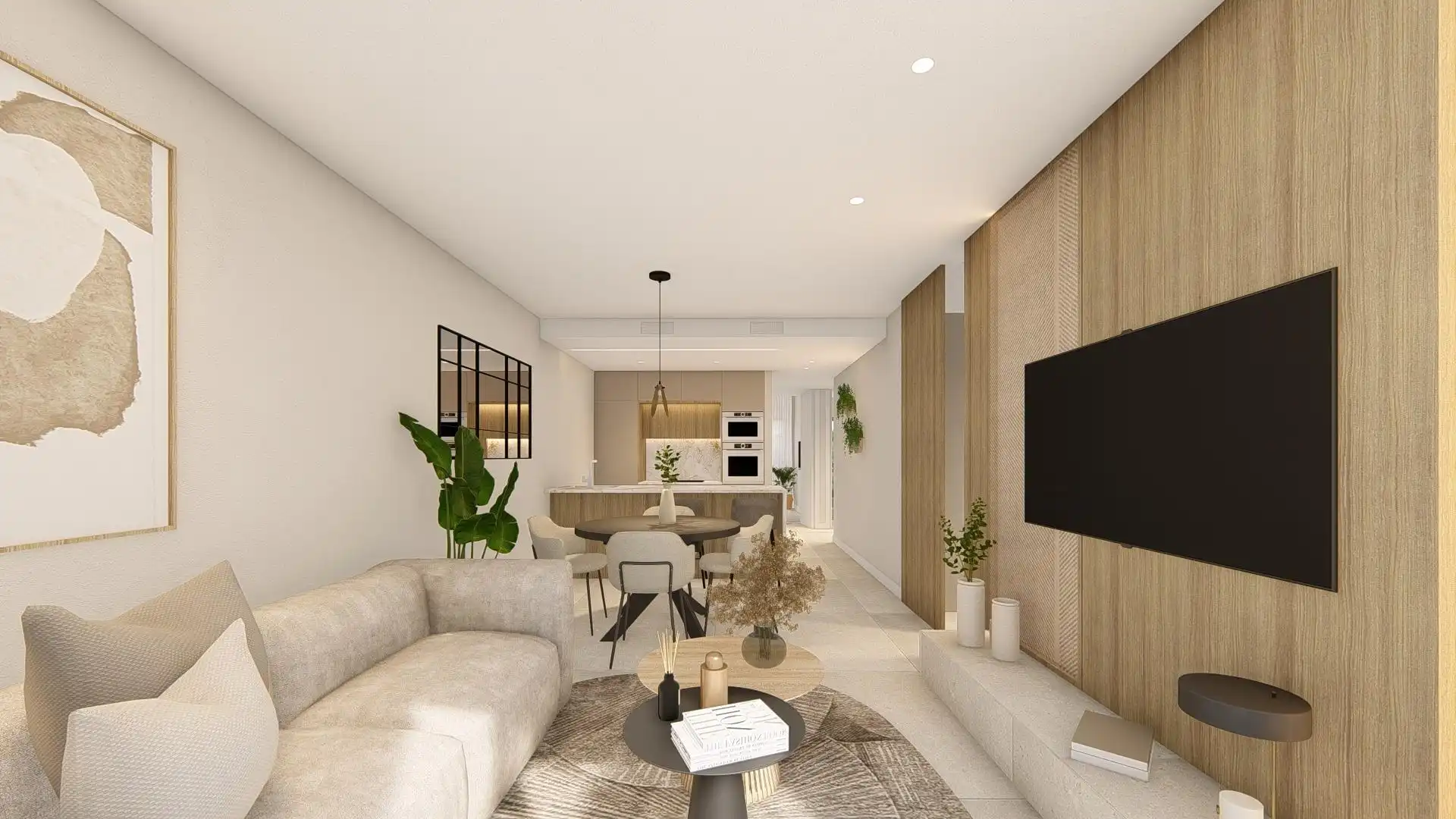 Sala de estar de Ático en venta en Rojales con Aire acondicionado, Calefacción y Jardín privado