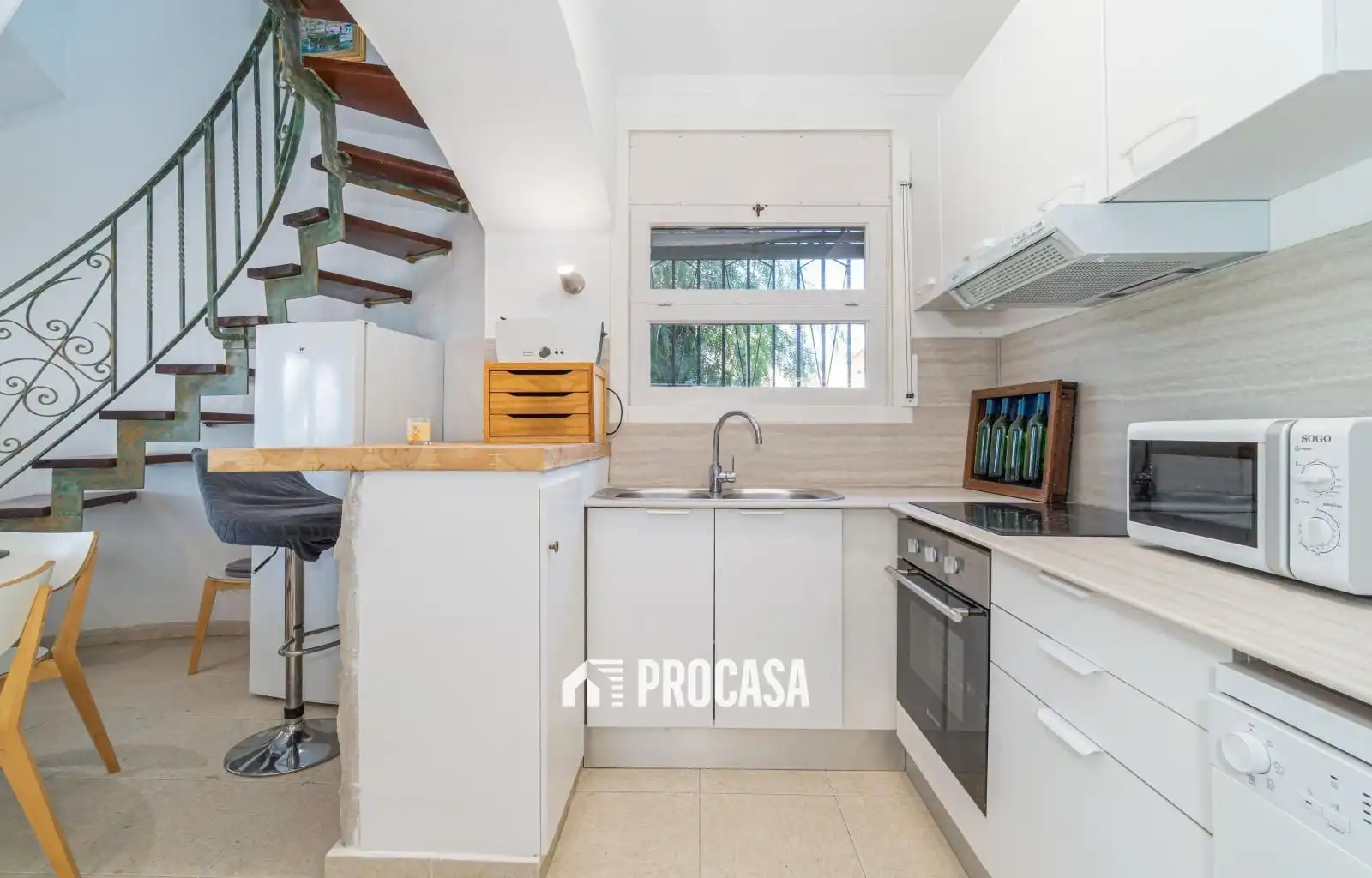 Küche von Haus oder Chalet zum Verkauf in Empuriabrava mit Klimaanlage, Heizung und Abstellraum